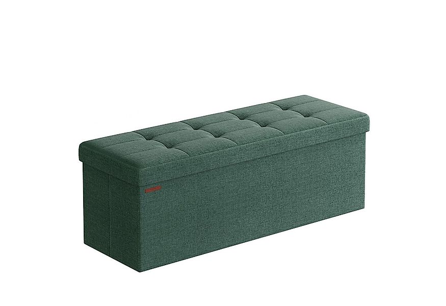 SONGMICS Sitzbank sitzhocker, 76/110cm mit Stauraum, klappbare Sitztruhe, F günstig online kaufen