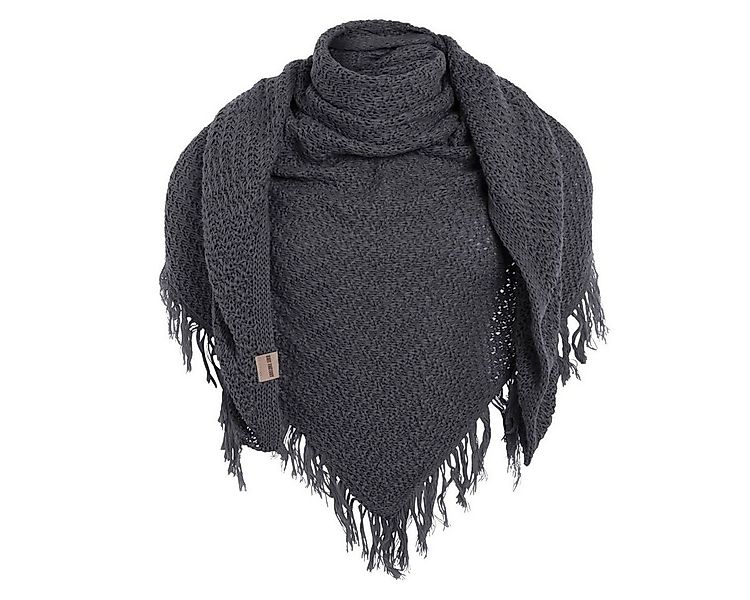 Knit Factory Strickschal Amber Dreiecksschal Anthrazit, (1-St), Schal Halst günstig online kaufen
