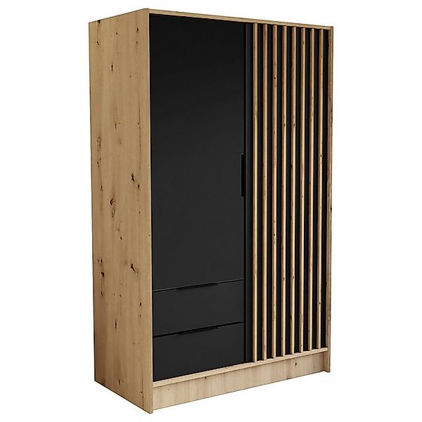 Beautysofa Drehtürenschrank NORI Breite: 102/150,5/200 cm, mit oder ohne Sp günstig online kaufen
