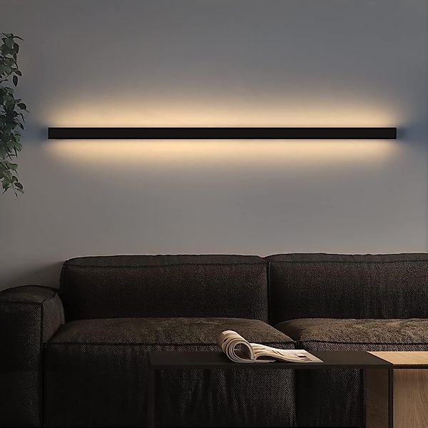 ZMH LED Wandleuchte Innen Schwarz 60/80/100CM günstig online kaufen