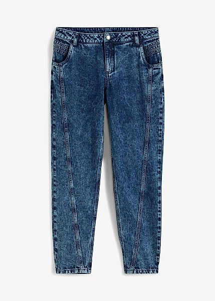 Boyfriend-Jeans mit Ziernähten günstig online kaufen