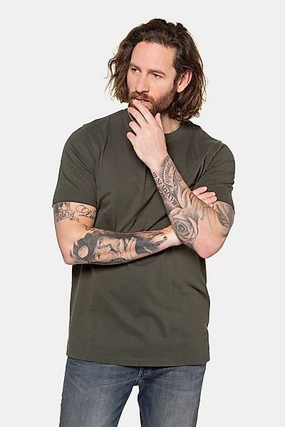 JP1880 T-Shirt JP1880 Henley Basic Knopfleiste Halbarm bis 7 XL günstig online kaufen