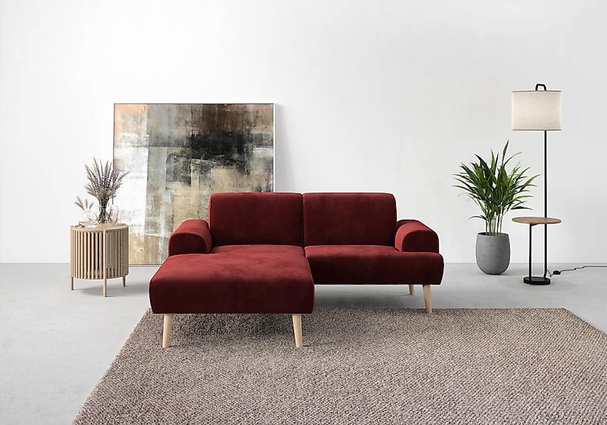 Home affaire Ecksofa "Swift Scandic Design, komfortabler Federkern, Breite günstig online kaufen