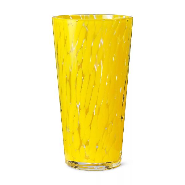 ferm LIVING - Casca Vase - gelb/H 22cm x Ø 12,5cm günstig online kaufen