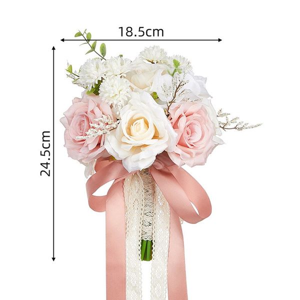 Kunstblumenstrauß Brautsträuße, künstliche Rosen, Handgefertigt, Romantisch günstig online kaufen