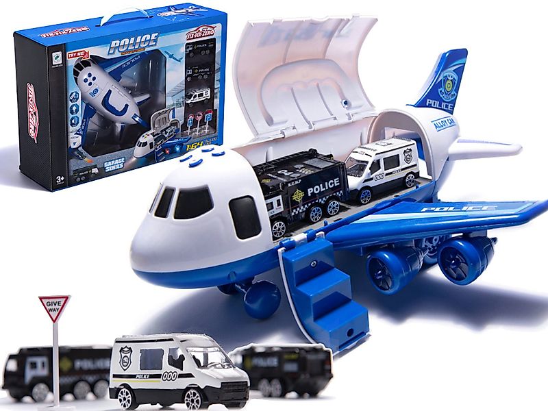 Ikonka Spielzeug-Flugzeug Flugzeugtransporter-Set: Hoch in die günstig online kaufen