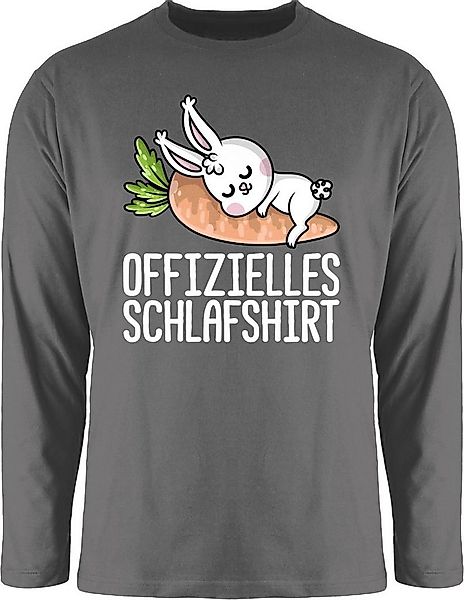 Shirtracer Rundhalsshirt Offizielles Schlafshirt mit Hase weiß Sprüche Stat günstig online kaufen