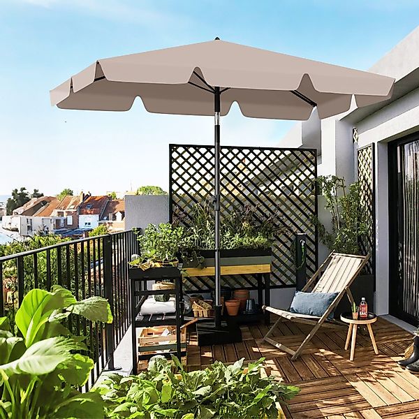 Sekey Rechteckschirm 200cm x 125cm Sonnenschirm günstig online kaufen