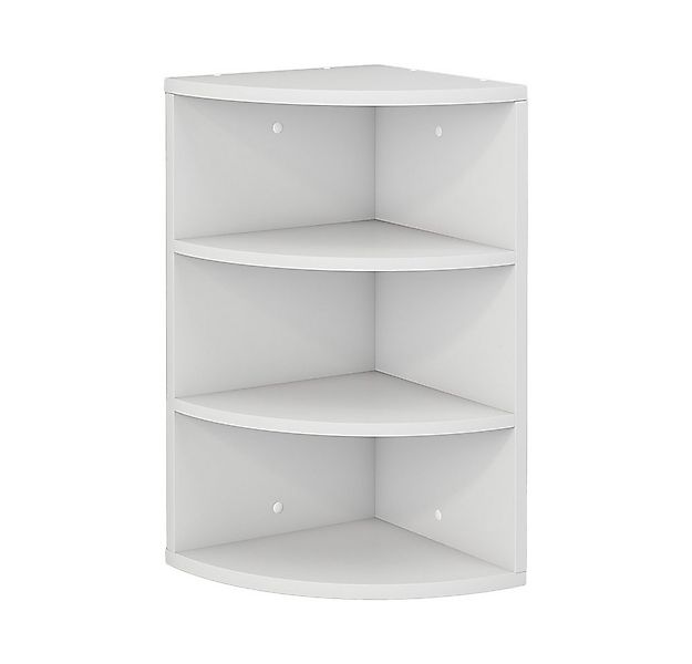 Vicco Eckregal Fabienne, Weiß/Weiß, 30 x 60 cm 3 Fächern, 1-tlg. günstig online kaufen