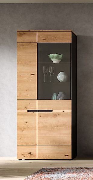 Home affaire Vitrine REHAT, TOPSELLER!, Höhe 190 cm, 2 Türen, 4 Einlegeböde günstig online kaufen