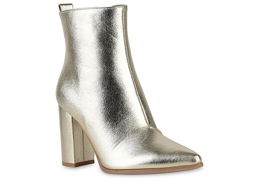 VAN HILL 840337 Stiefelette Damen Klassische Stiefeletten Blockabsatz Print günstig online kaufen