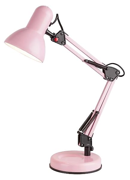 Schreibtischlampe rosa Metall E27 Samson günstig online kaufen