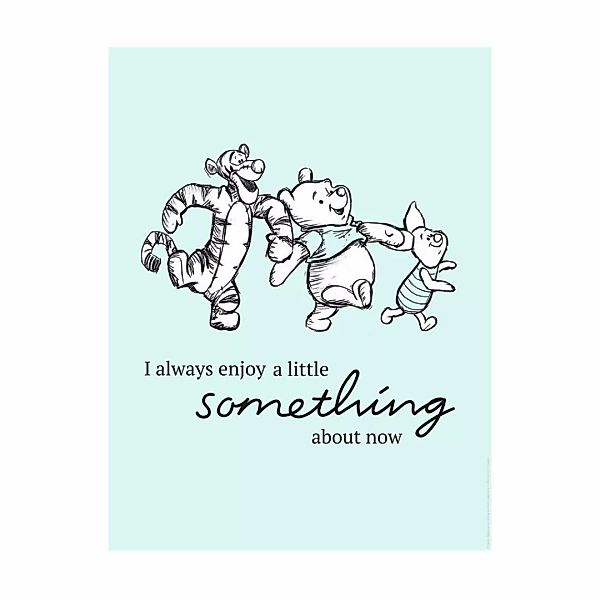 Komar Poster Winnie Pooh Little Something Disney B/L: ca. 40x50 cm günstig online kaufen