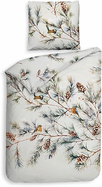 Heckett & Lane Bettwäsche "Destiny" 2 Stk. Äste Design, hochwertiges Mako-S günstig online kaufen