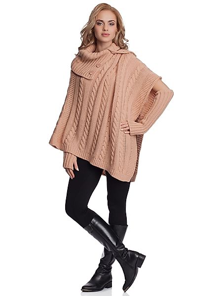Merry Style Strickponcho Damen Poncho N4293 günstig online kaufen