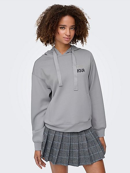 ONLY Kapuzensweatshirt ONLALINA LIFE L/S PRINT HOOD SWT günstig online kaufen