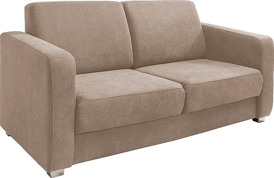 INOSIGN Schlafsofa »Mia«, mit 2 Einzelauszügen als Längsschläfer günstig online kaufen