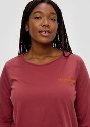 TRIANGLE 3/4-Arm-Shirt Longsleeve mit Flockprint-Detail günstig online kaufen