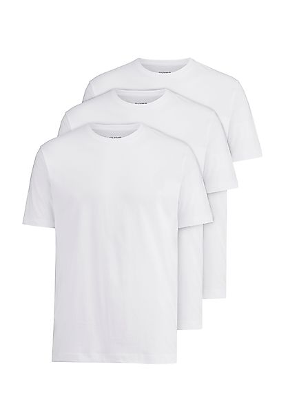 OLYMP T-Shirt (Packung, 3-tlg., 3er) Rundhalsausschnitt, günstig online kaufen