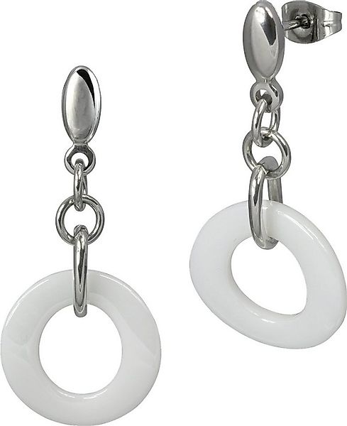 Amello Paar Ohrhänger Amello Ohrringe Edelstahl Keramik (Ohrhänger), Damen günstig online kaufen