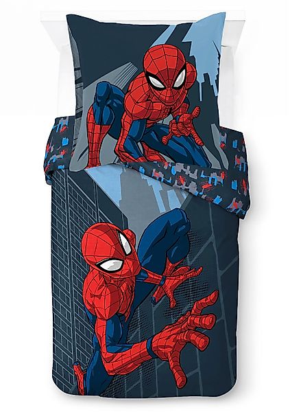 MARVEL Kinderbettwäsche "Marvel Spiderman Bettbezug-Set 135x200 cm + Kissen günstig online kaufen