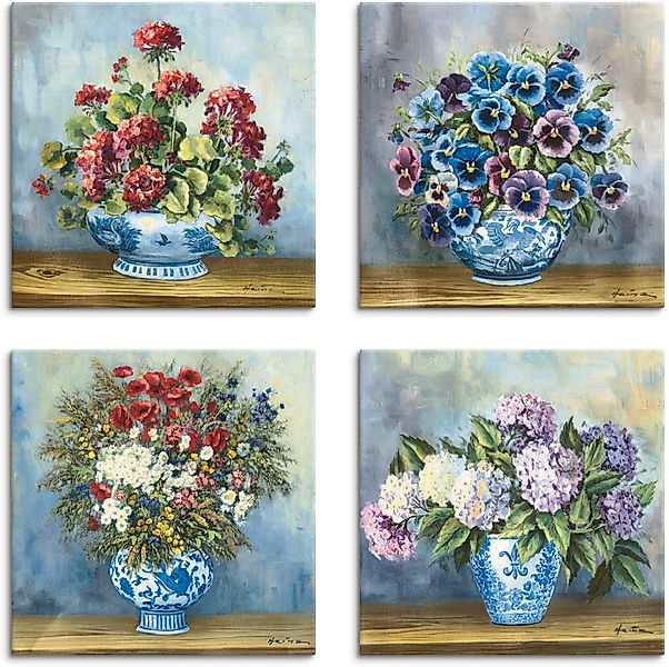 Artland Leinwandbild Blumen Bouqets, Blumen (4 günstig online kaufen