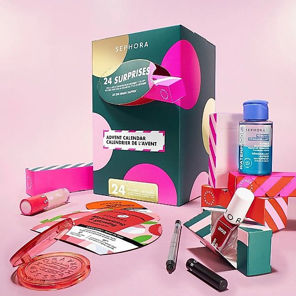 Sephora Adventskalender 24 Überraschungen: Make-up, Pflege, Badartikel, Acc günstig online kaufen