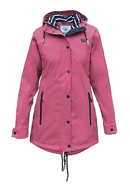 MADSea Regenjacke Friesennerz Beere wetterfester Regenmantel mit gestreifte günstig online kaufen