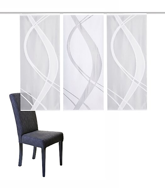 HOME WOHNIDEEN Schiebegardine TIBASO (3 St), günstig online kaufen