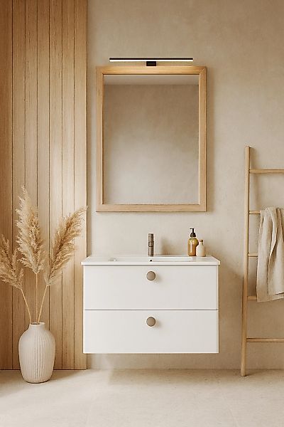 welltime Waschtisch "Round" FSC-zertifiziert, (2 Breiten: 61/81 cm H/T ca . günstig online kaufen