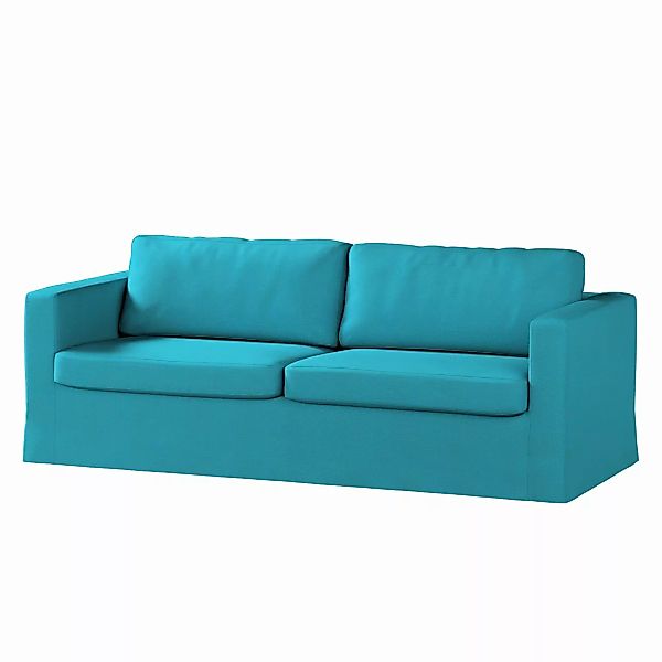 Bezug für Karlstad 3-Sitzer Sofa nicht ausklappbar, lang, türkis, Bezug für günstig online kaufen