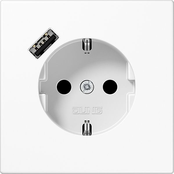 Jung SCHUKO Steckdose mit USB Typ A LS1520-18AWW günstig online kaufen