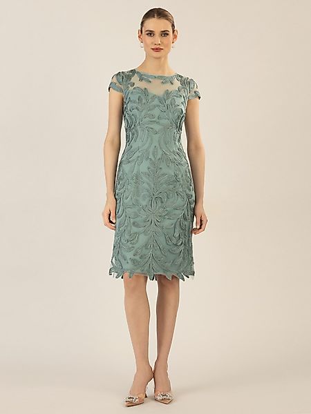 Apart Cocktailkleid aufwendig bestricktes Meshkleid günstig online kaufen