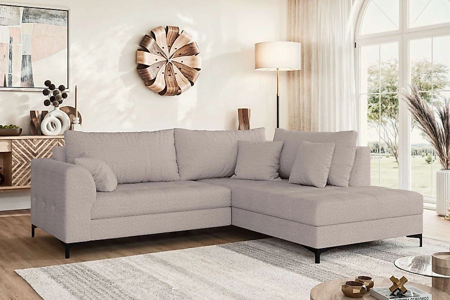 OTTO home Ecksofa "LEEVKE Design-Sofa mit Ottomane rechts/links bestellbar, günstig online kaufen