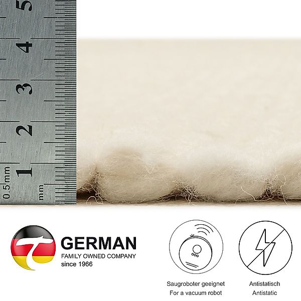 THEKO Wollteppich »Alm-Glück«, rechteckig, 12 mm Höhe, reine Wolle, meliert günstig online kaufen