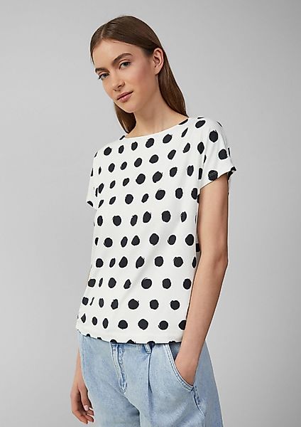 s.Oliver Kurzarmshirt T-Shirt Viskosemix-T-Shirt im Relaxed günstig online kaufen