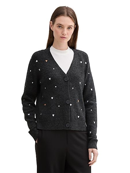 TOM TAILOR Denim Strickjacke mit Knopfleiste günstig online kaufen