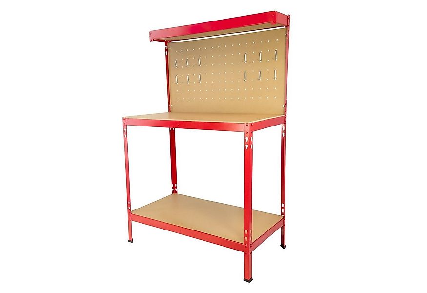 SCHMIDT security tools Werkbank 140x90x48cm Arbeitstisch Werkzeugbank Lochw günstig online kaufen