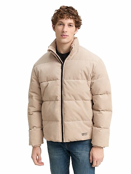 TOM TAILOR Denim Steppjacke, mit Logo Print günstig online kaufen