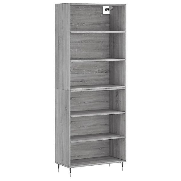 vidaXL Highboard Grau Sonoma 69,5x32,5x180 cm Holzwerkstoff 3189555 günstig online kaufen