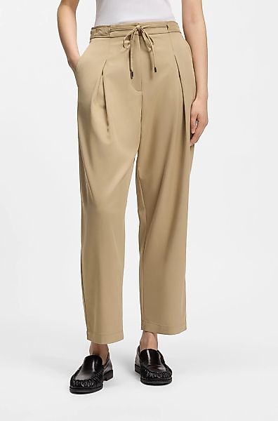 BOSS ORANGE Bundfaltenhose "Tophelia Premium Damenmode" mit Bindeband, Tape günstig online kaufen