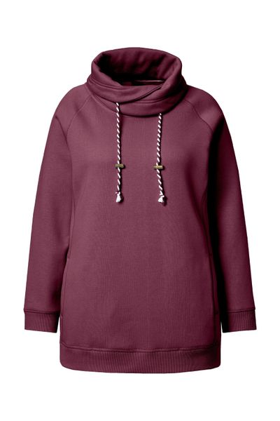 Ulla Popken Sweatshirt Sweatshirt weiter Stehkragen günstig online kaufen