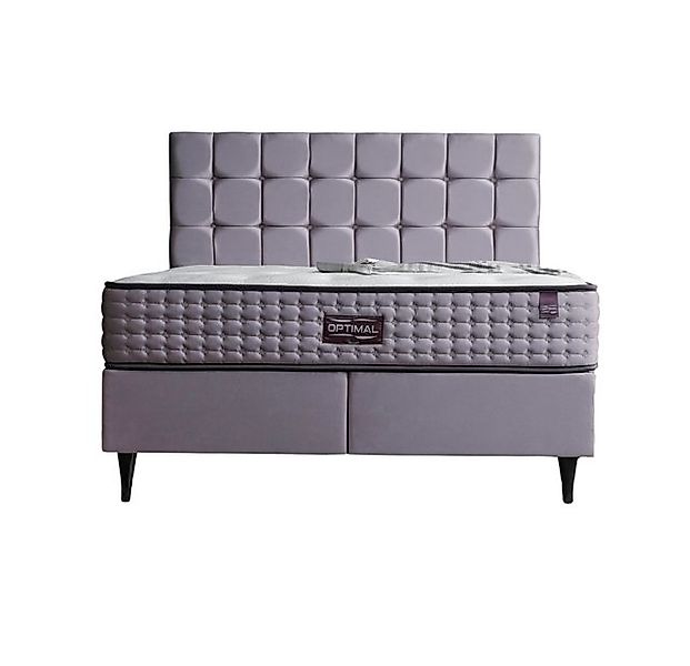 Villa Möbel Boxspringbett Optimal (Bett, mit gestepptem Kopfteil in pflegel günstig online kaufen