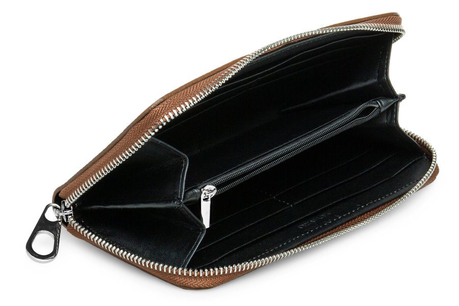 Caspar Geldbörse GB1013 unifarbene lange Damen günstig online kaufen