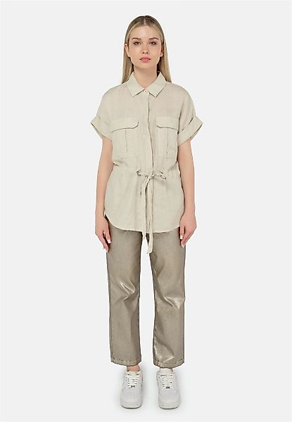 freshlions Klassische Bluse "Zoey", (1 tlg.), mit Bindeband in der Taille günstig online kaufen