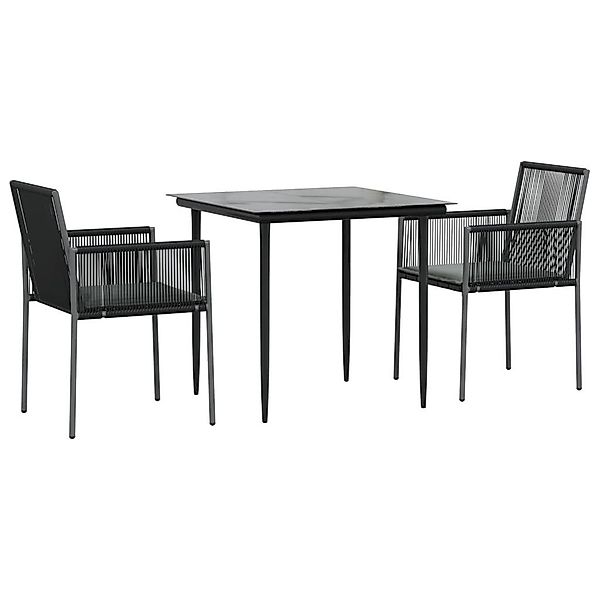 vidaXL Garten-Essgruppe 3-tlg. Garten-Essgruppe mit Kissen günstig online kaufen