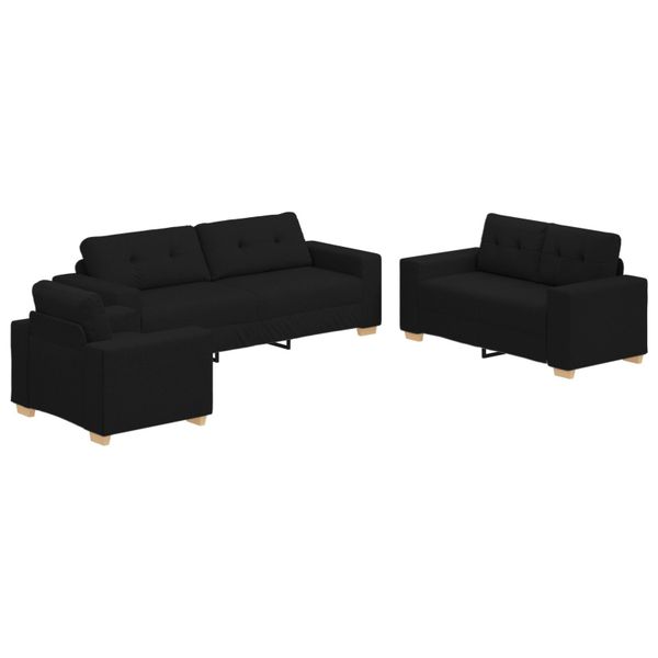 vidaXL Sofa 3-tlg. Sofagarnitur mit Kissen günstig online kaufen