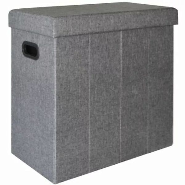 Dune Design® Wäschekorb faltbar in Grau 50x25x49cm (BxTxH) grau günstig online kaufen