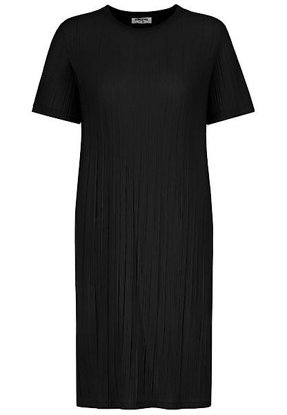 SUBLEVEL Shirtkleid Geripptes Kleid mit kurzem Arm und Rundhalsausschnitt ( günstig online kaufen