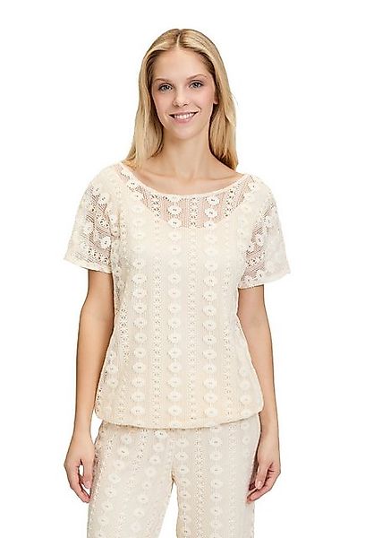 Cartoon Spitzenbluse Cartoon Spitzenshirt mit überschnittenen Ärmeln günstig online kaufen
